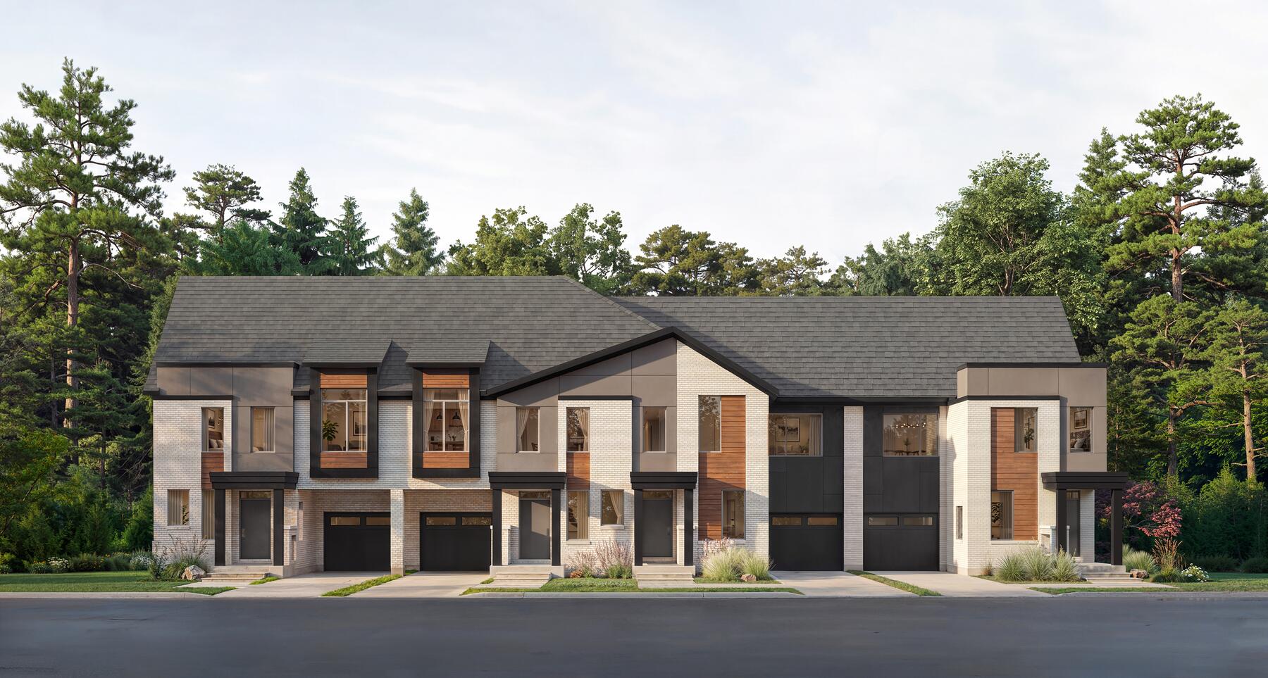 24-foot Townhome Collection, Elevation B — artist's rendering