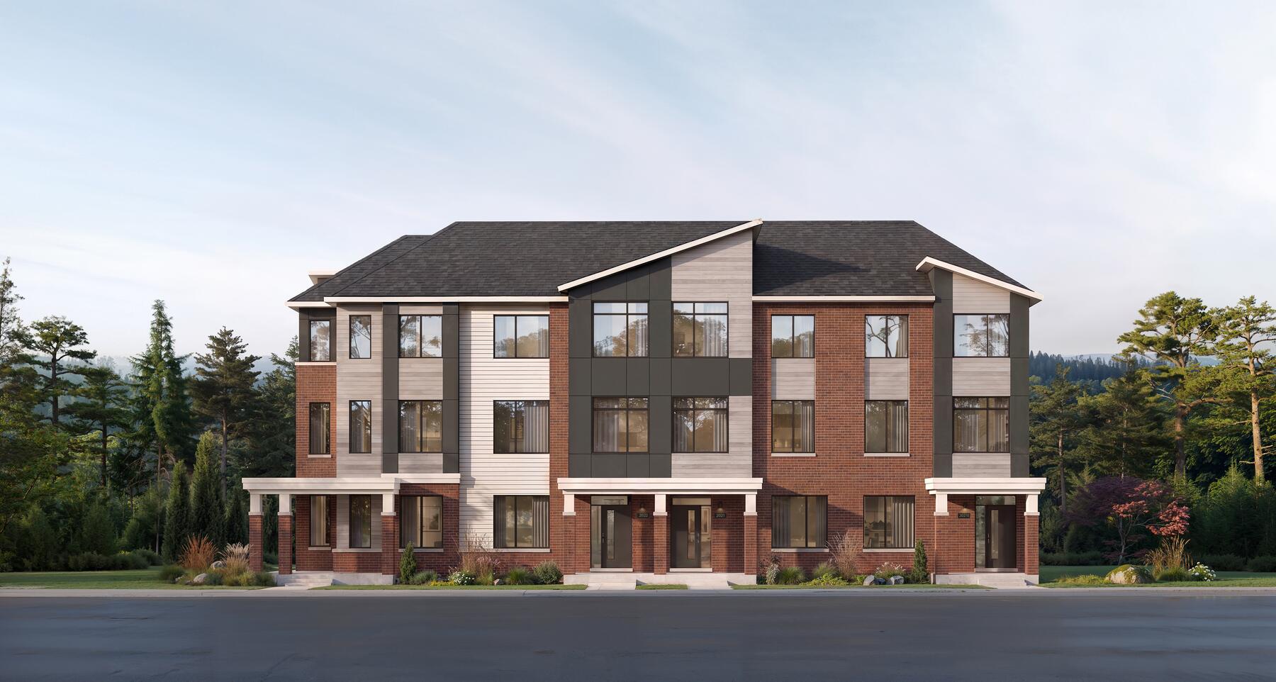 Advantage Townhomes, Elevation B — artist's rendering