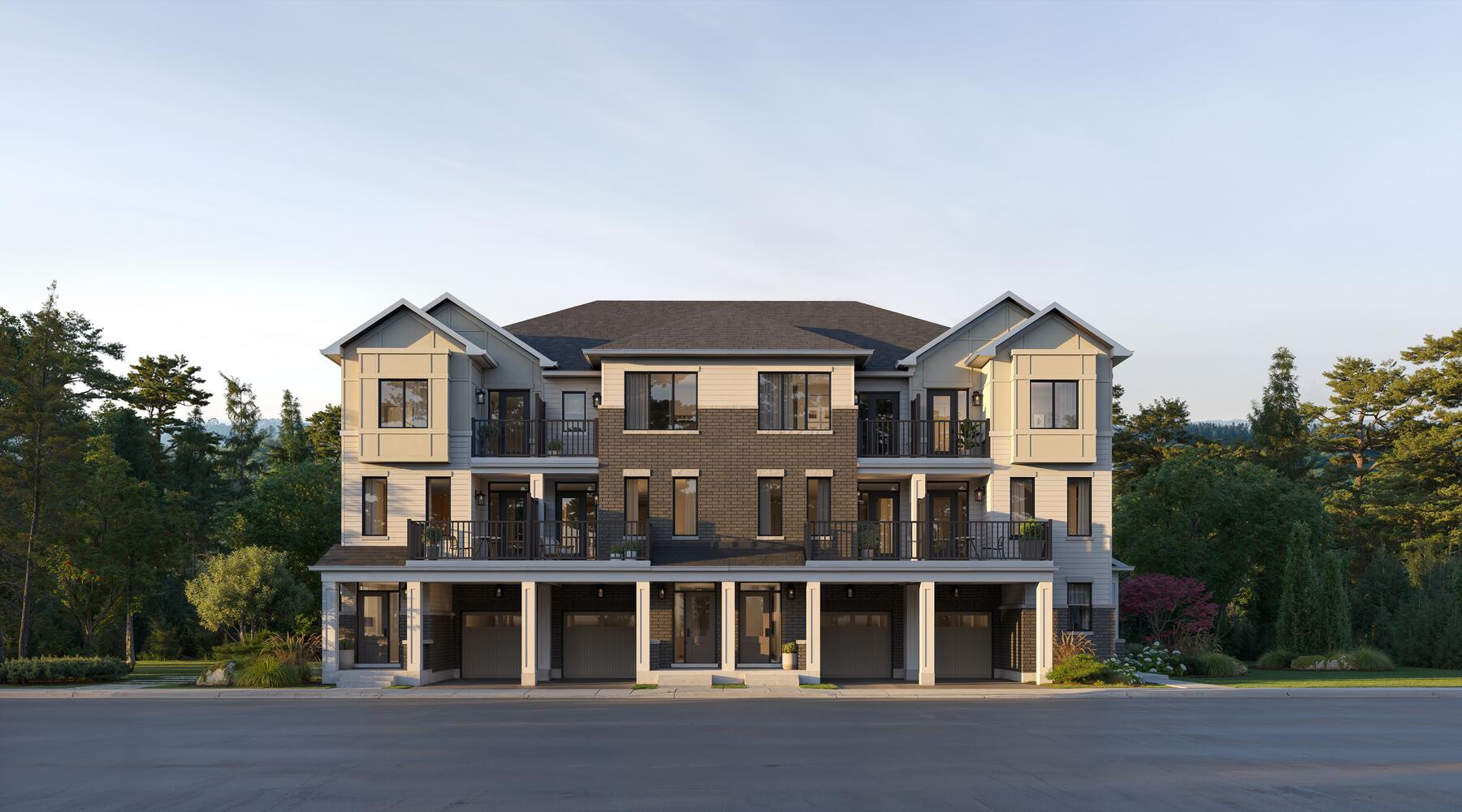 Ashford Towns, Elevation A — artist's rendering